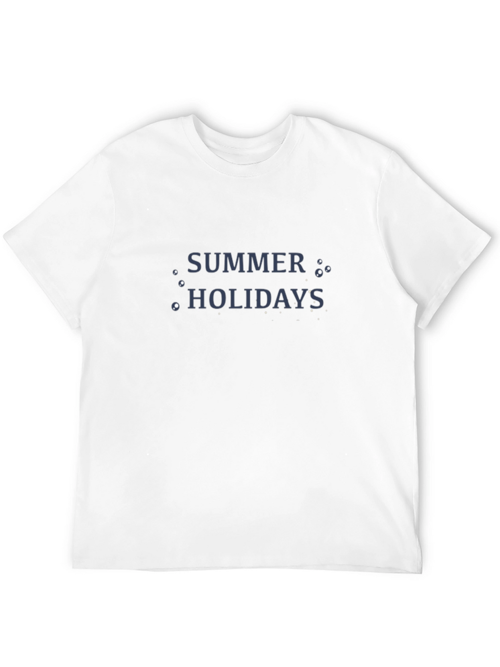 Summer Holidays Black Graphic Tee