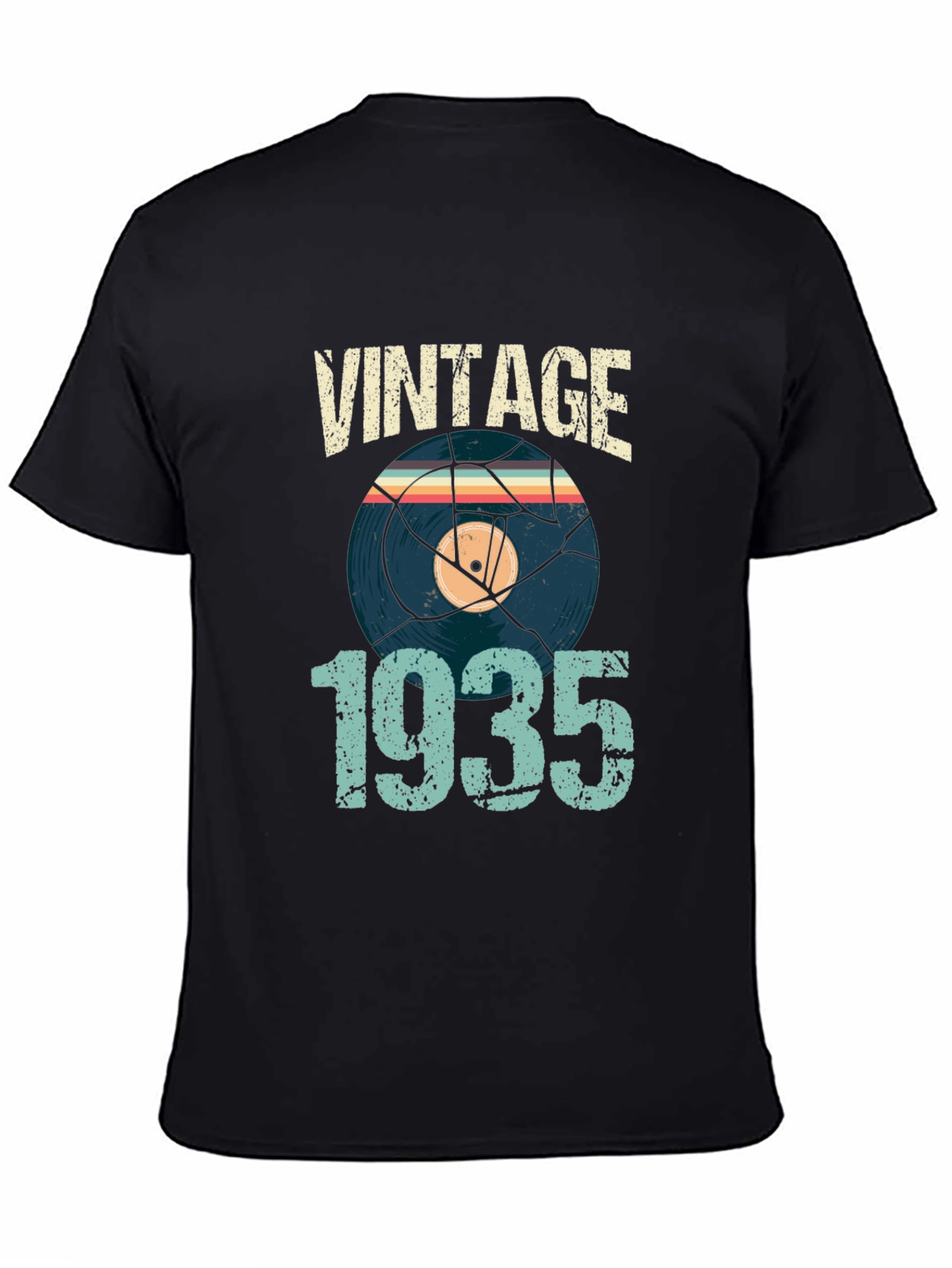 Vintage 1935 Record Graphic T-Shirt