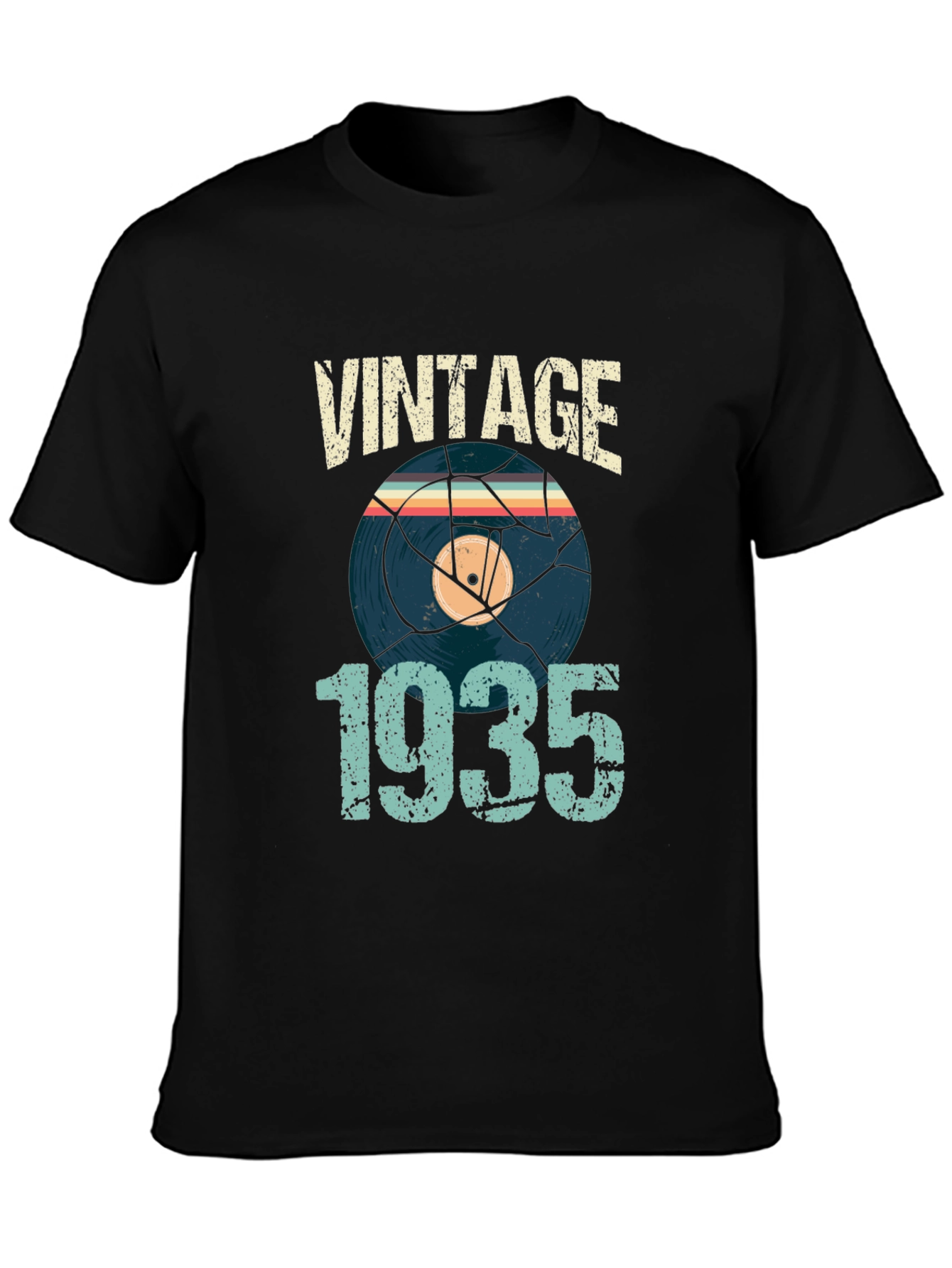 Vintage 1935 Record Graphic T-Shirt