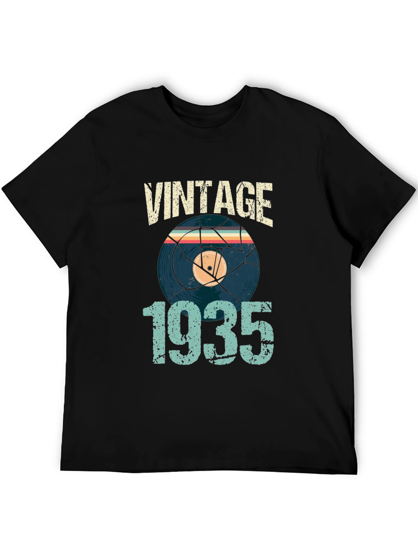 Vintage 1935 Record Graphic T-Shirt