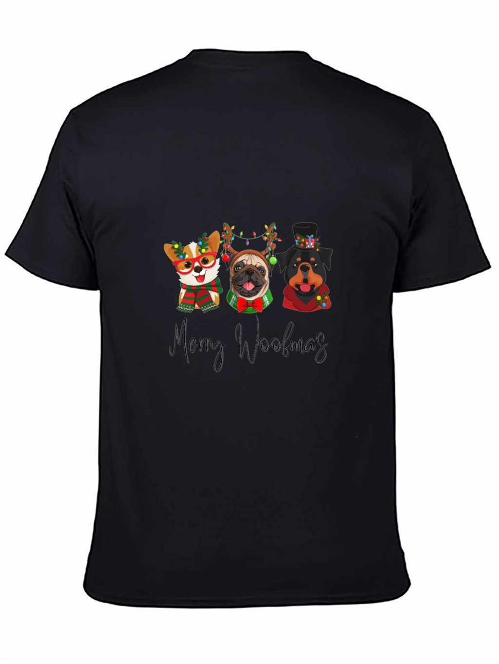 Merry Woolmas Dogs T-Shirt Holiday Gift