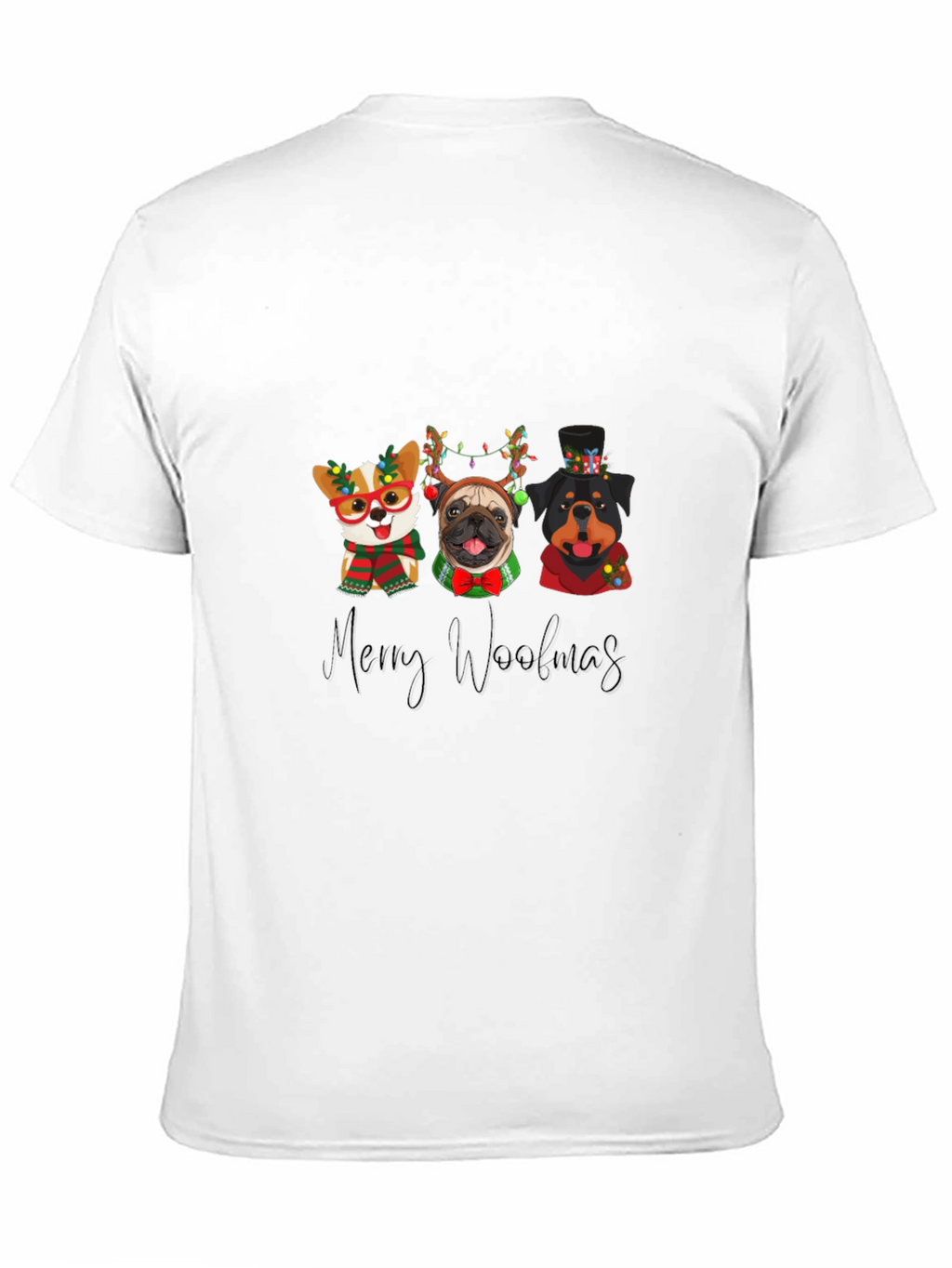 Merry Woolmas Dogs T-Shirt Holiday Gift