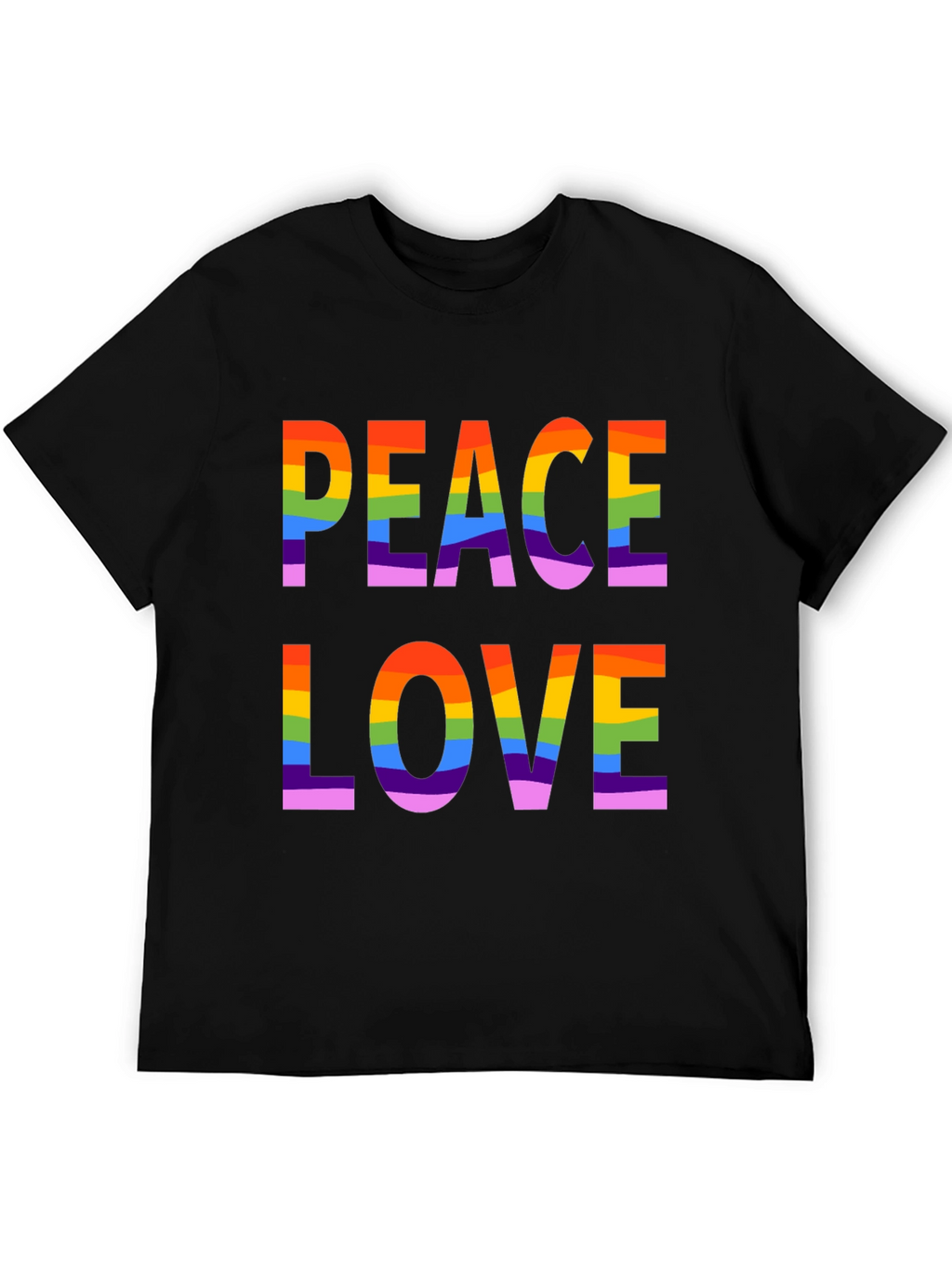 Peace Love LGBTQ Rainbow Pride T-Shirt