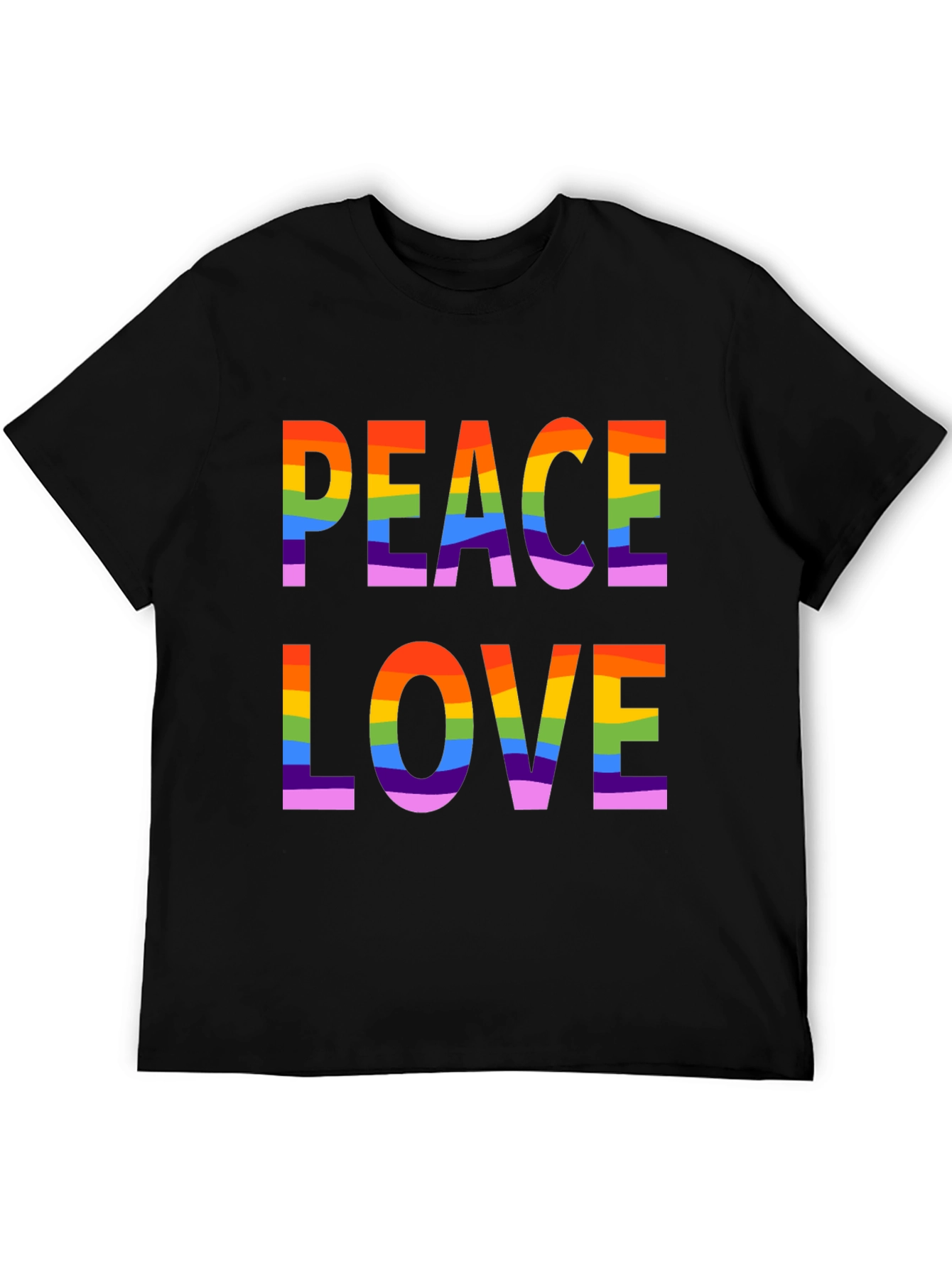Peace Love LGBTQ Rainbow Pride T-Shirt