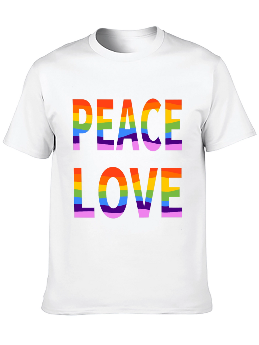 Peace Love LGBTQ Rainbow Pride T-Shirt