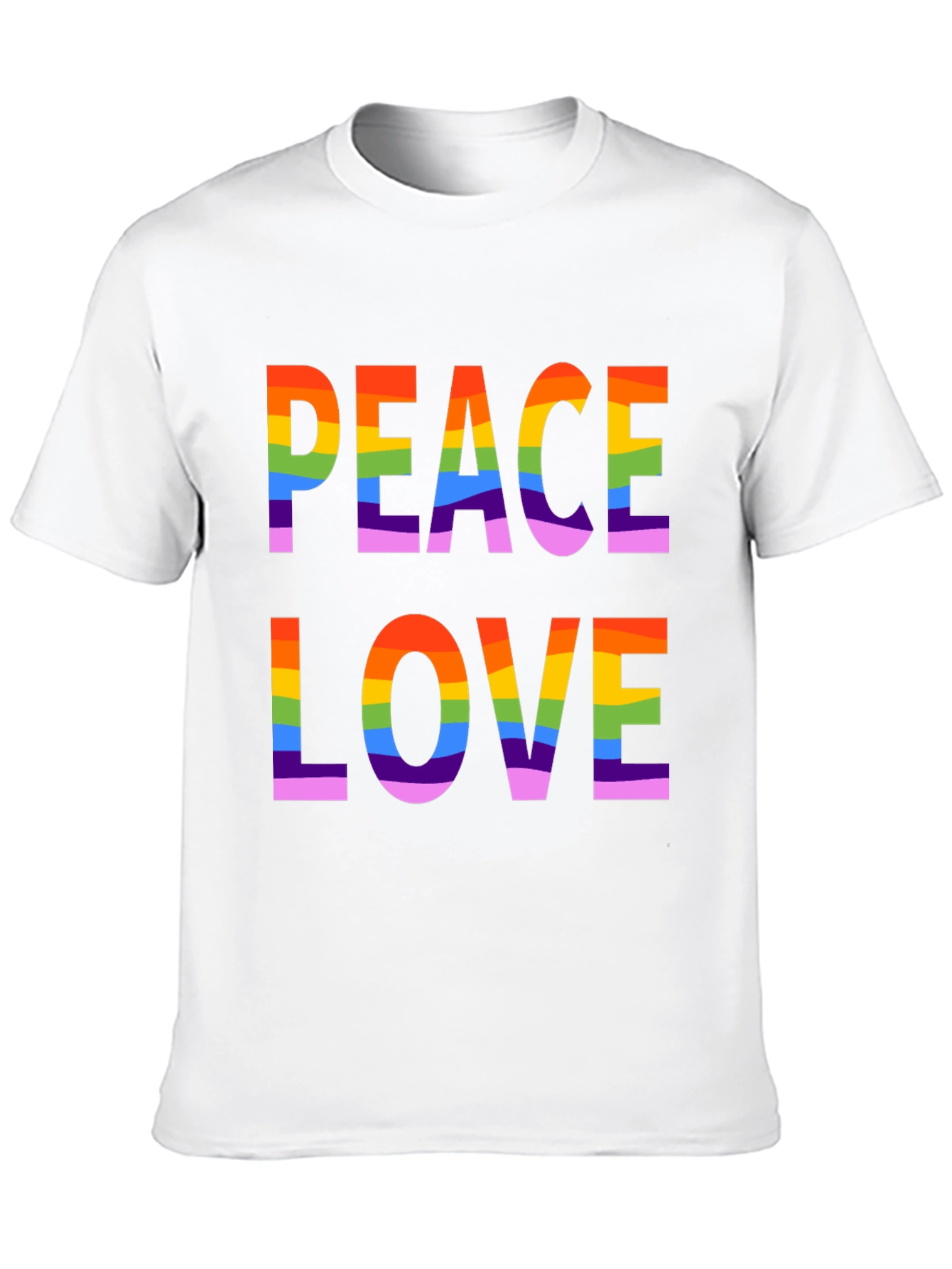 Peace Love LGBTQ Rainbow Pride T-Shirt