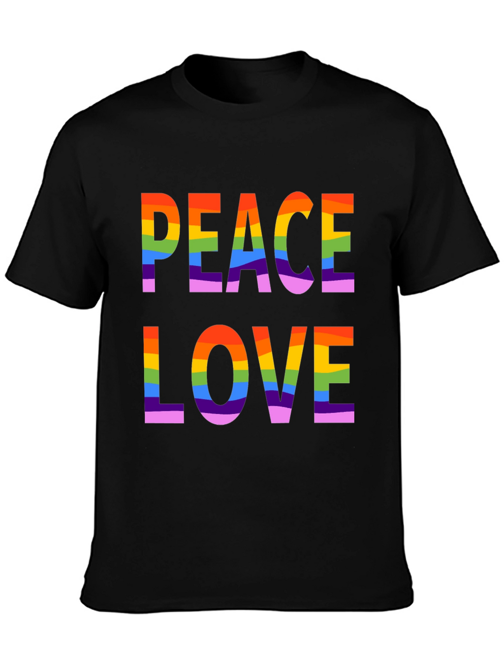 Peace Love LGBTQ Rainbow Pride T-Shirt