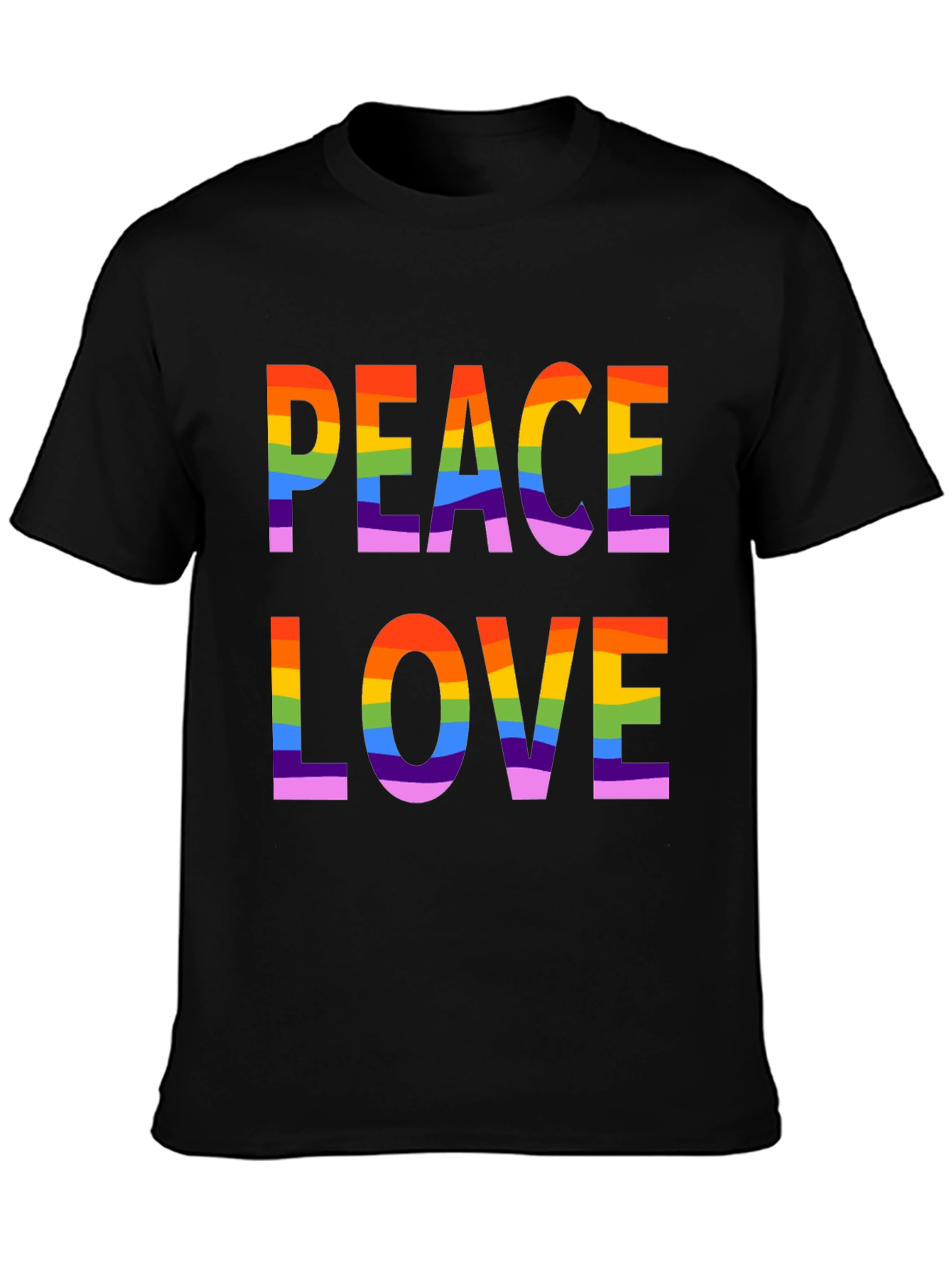 Peace Love LGBTQ Rainbow Pride T-Shirt