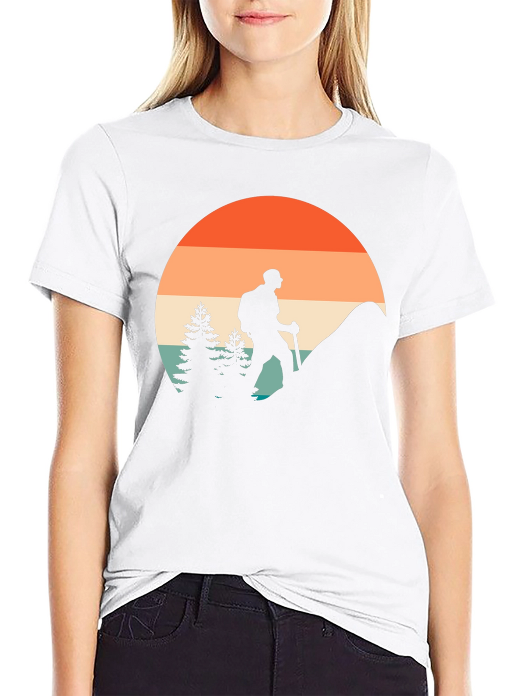 Retro Hiker Graphic T-Shirt - Adventure Ready