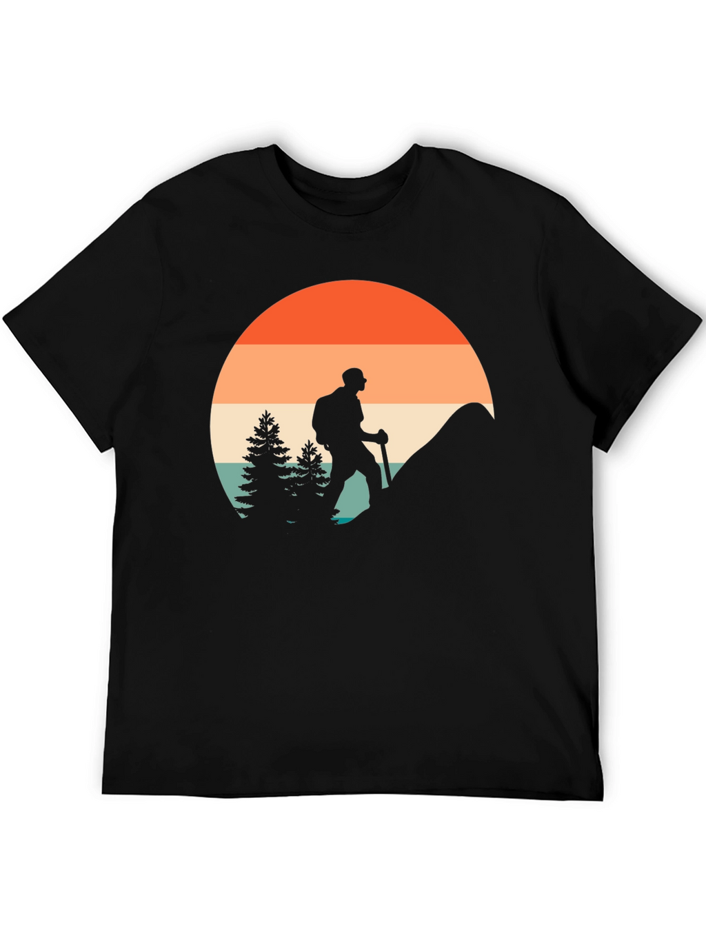 Retro Hiker Graphic T-Shirt - Adventure Ready