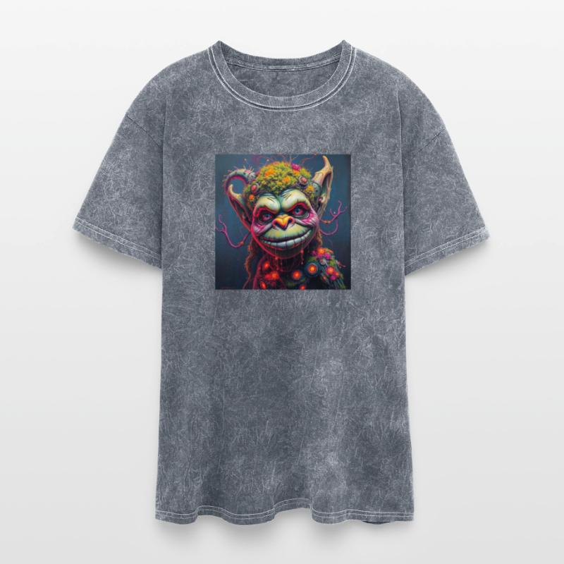 moss covered skin with glowing circuitry