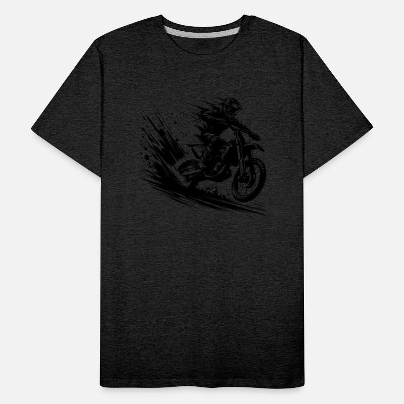 Motocross Dirt Bike Jump With Dust And Dynamics