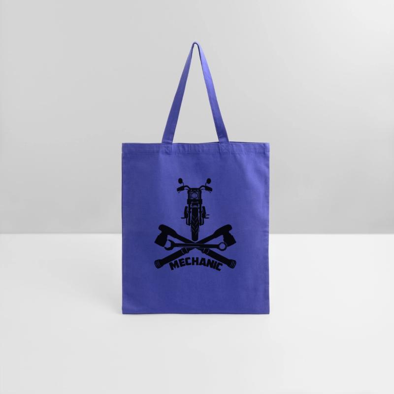 Motorcycle with tools logo for motorsport garage