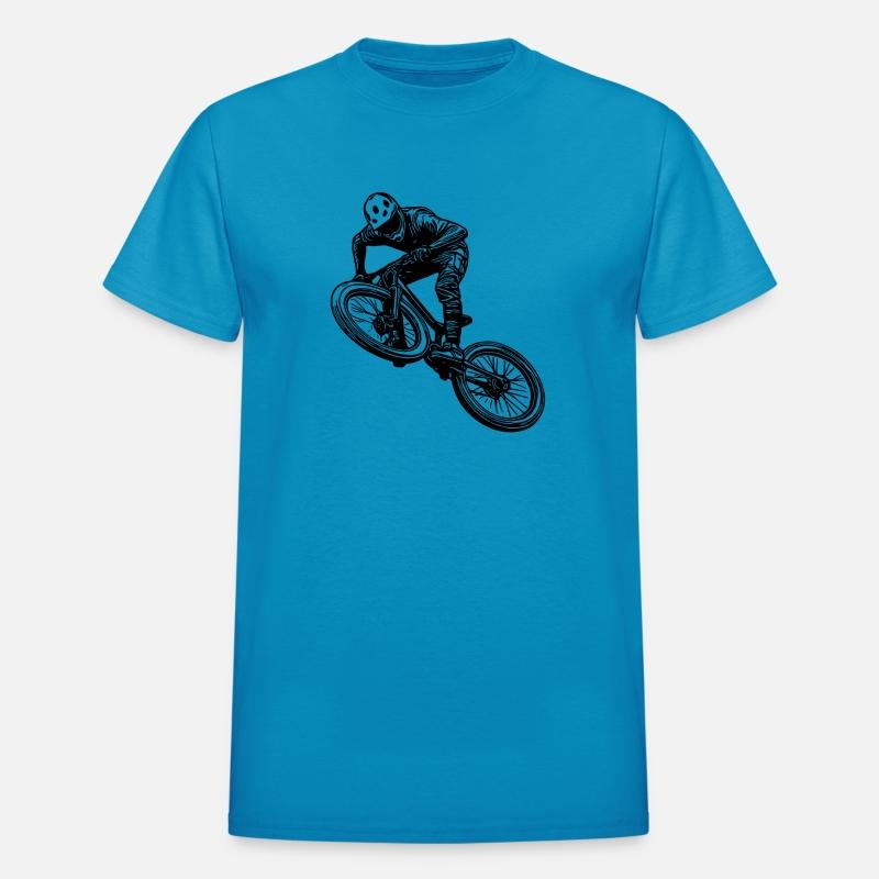 Mountain Bikers With A Cool Downhill Bike