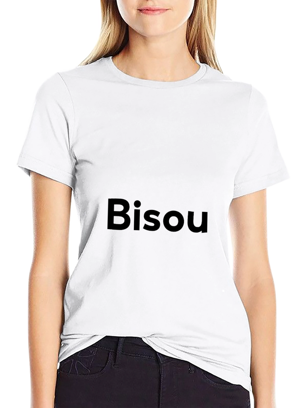 Bisou Graphic Tee - Modern Black T-Shirt