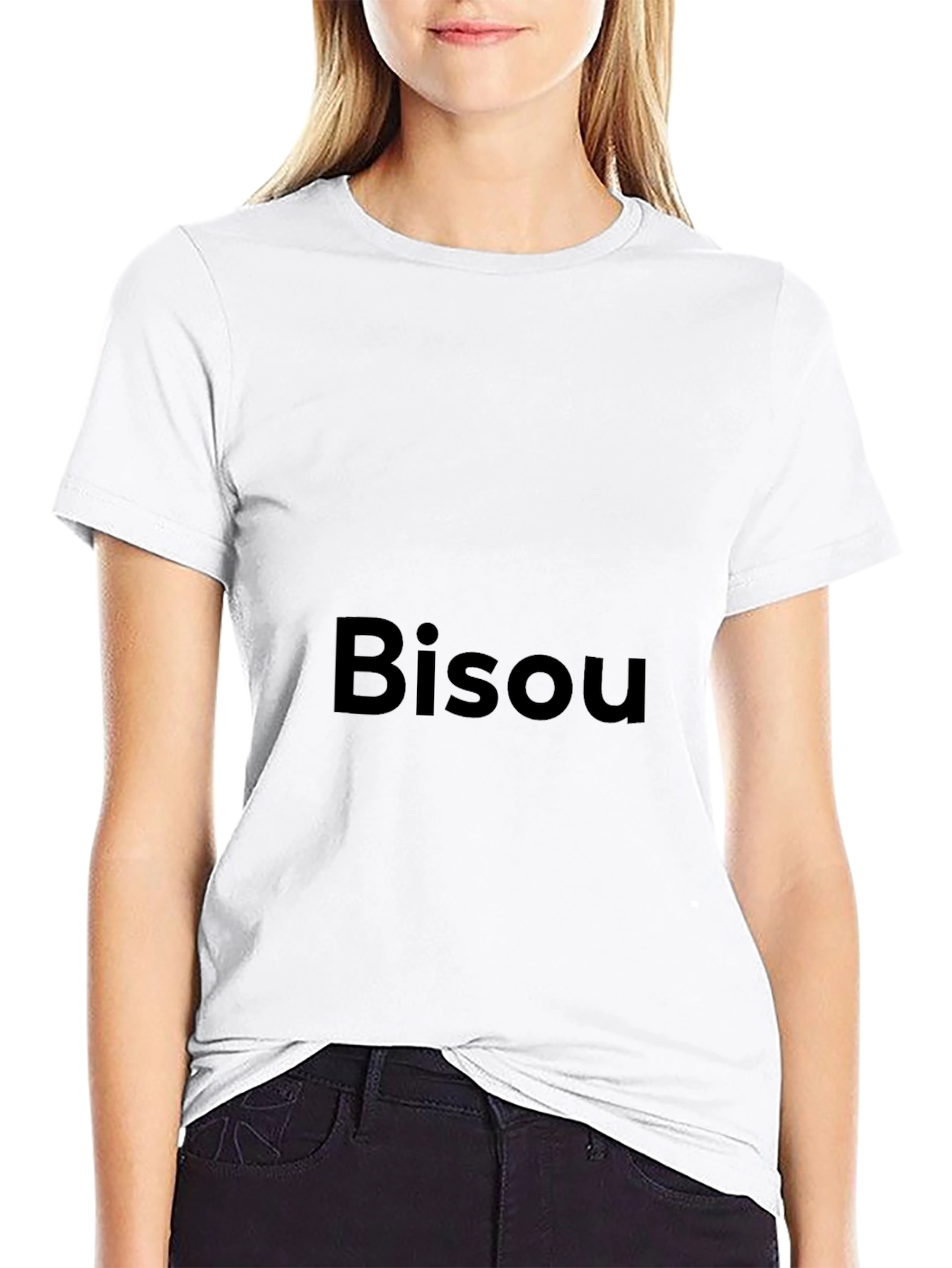 Bisou Graphic Tee - Modern Black T-Shirt