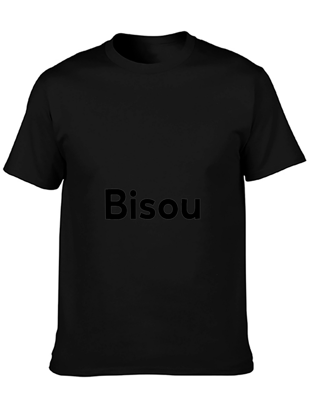 Bisou Graphic Tee - Modern Black T-Shirt