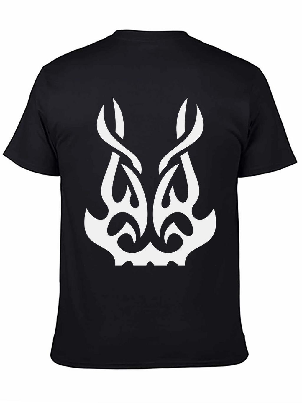 Tribal Graphic Tee - Black Cotton T-Shirt
