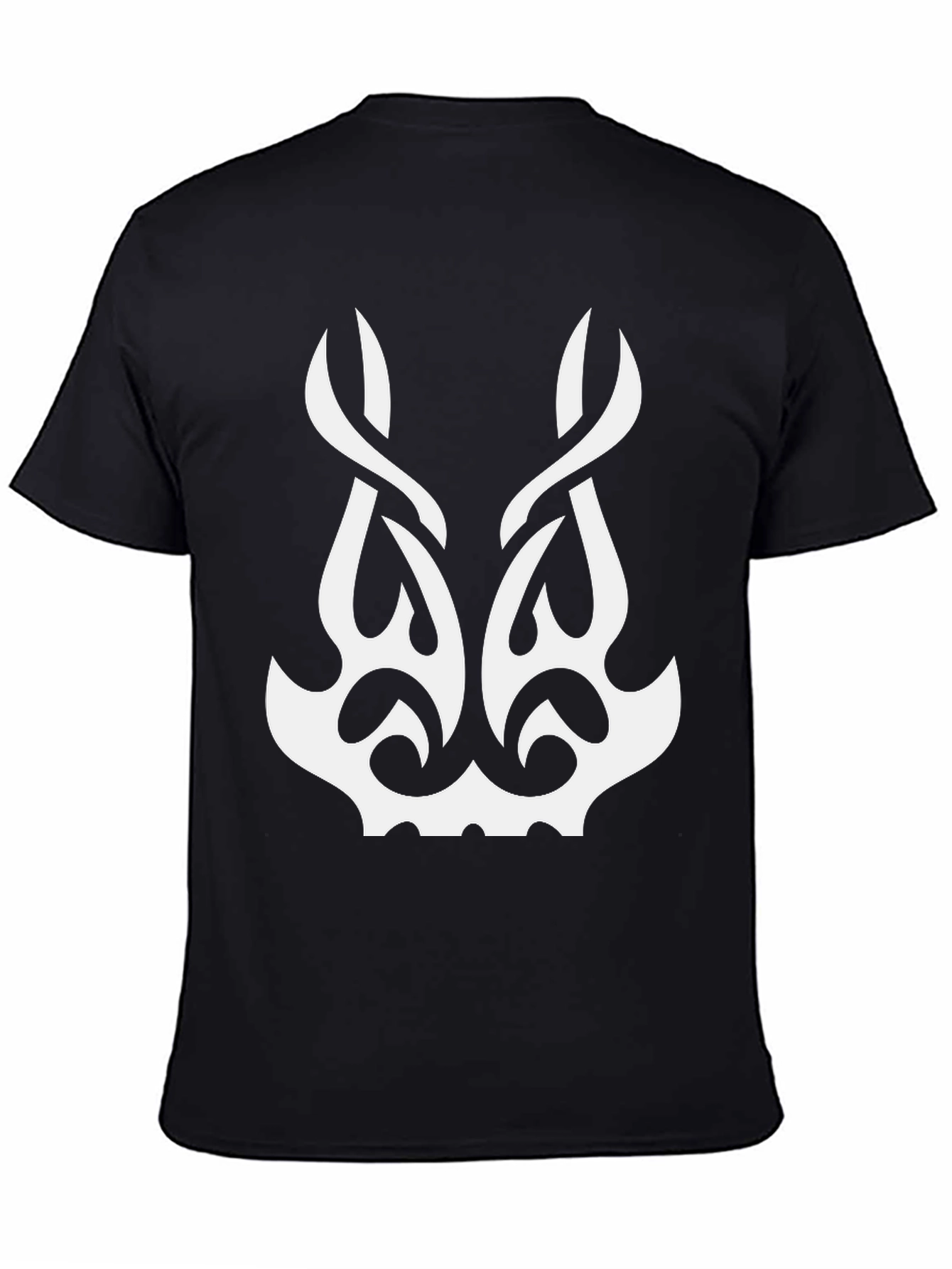 Tribal Graphic Tee - Black Cotton T-Shirt