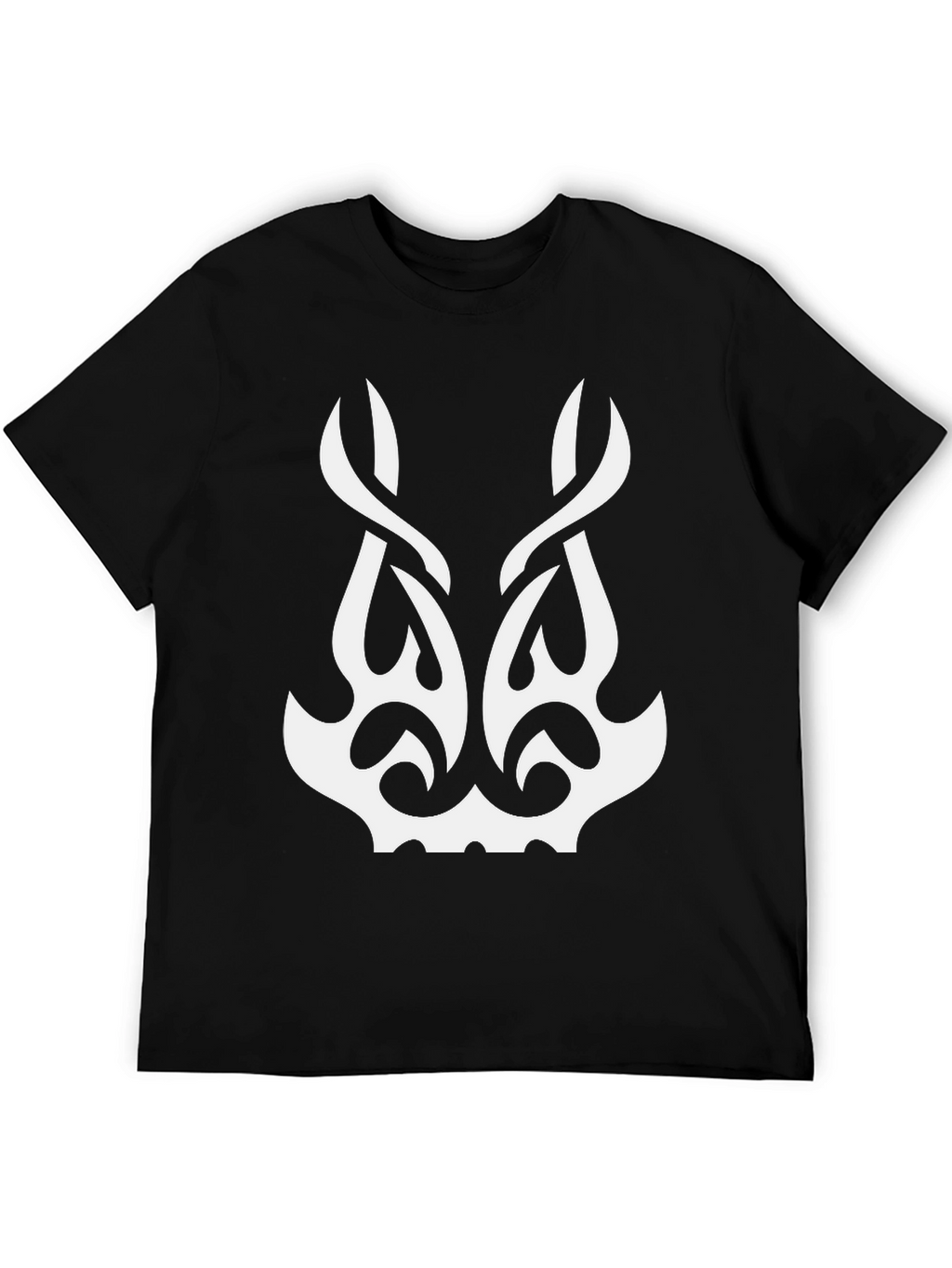 Tribal Graphic Tee - Black Cotton T-Shirt