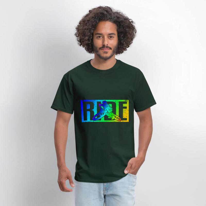 MTB saying RIDE mountain bike downhill