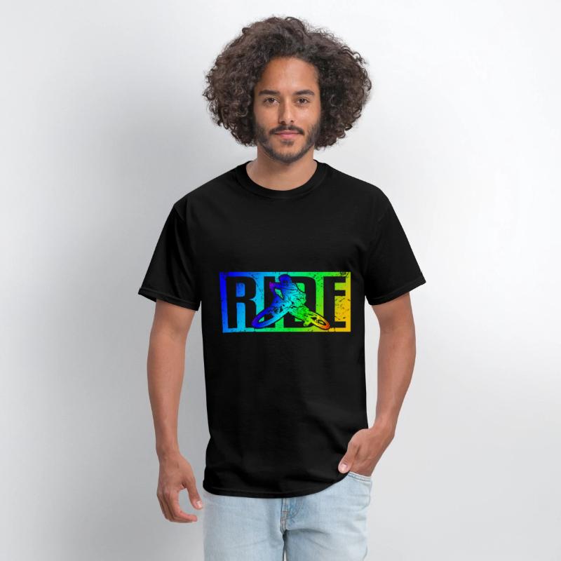 MTB saying RIDE mountain bike downhill