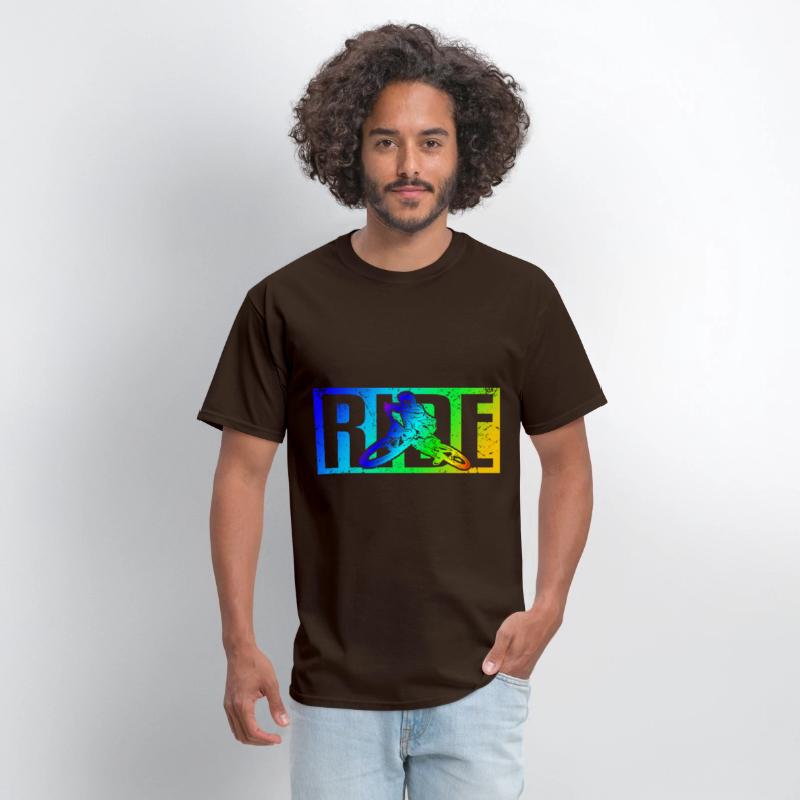 MTB saying RIDE mountain bike downhill