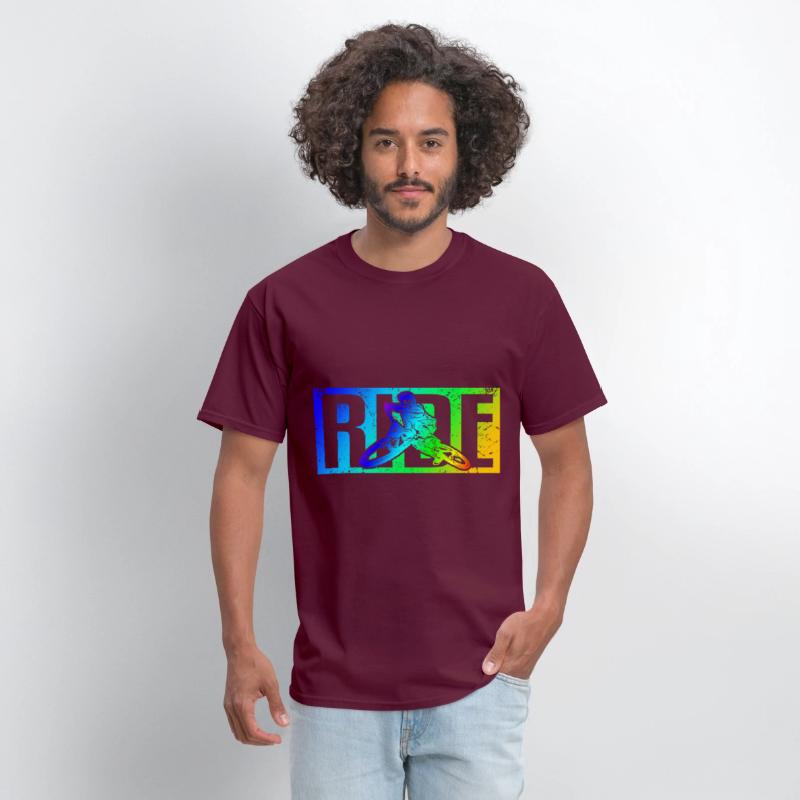 MTB saying RIDE mountain bike downhill