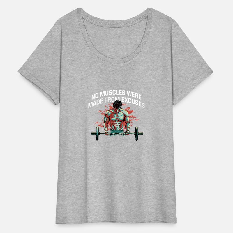 Muscles Not Made from Excuses Funny Workout Humor