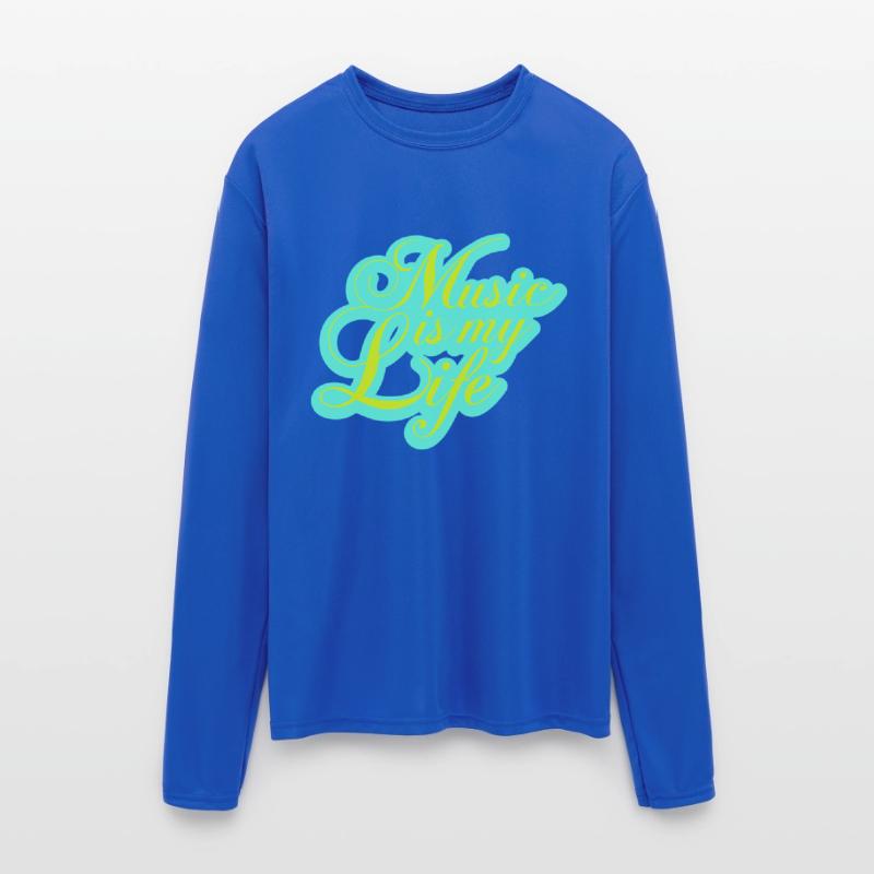 Music is my Life Love Saying Text Lettering Logo