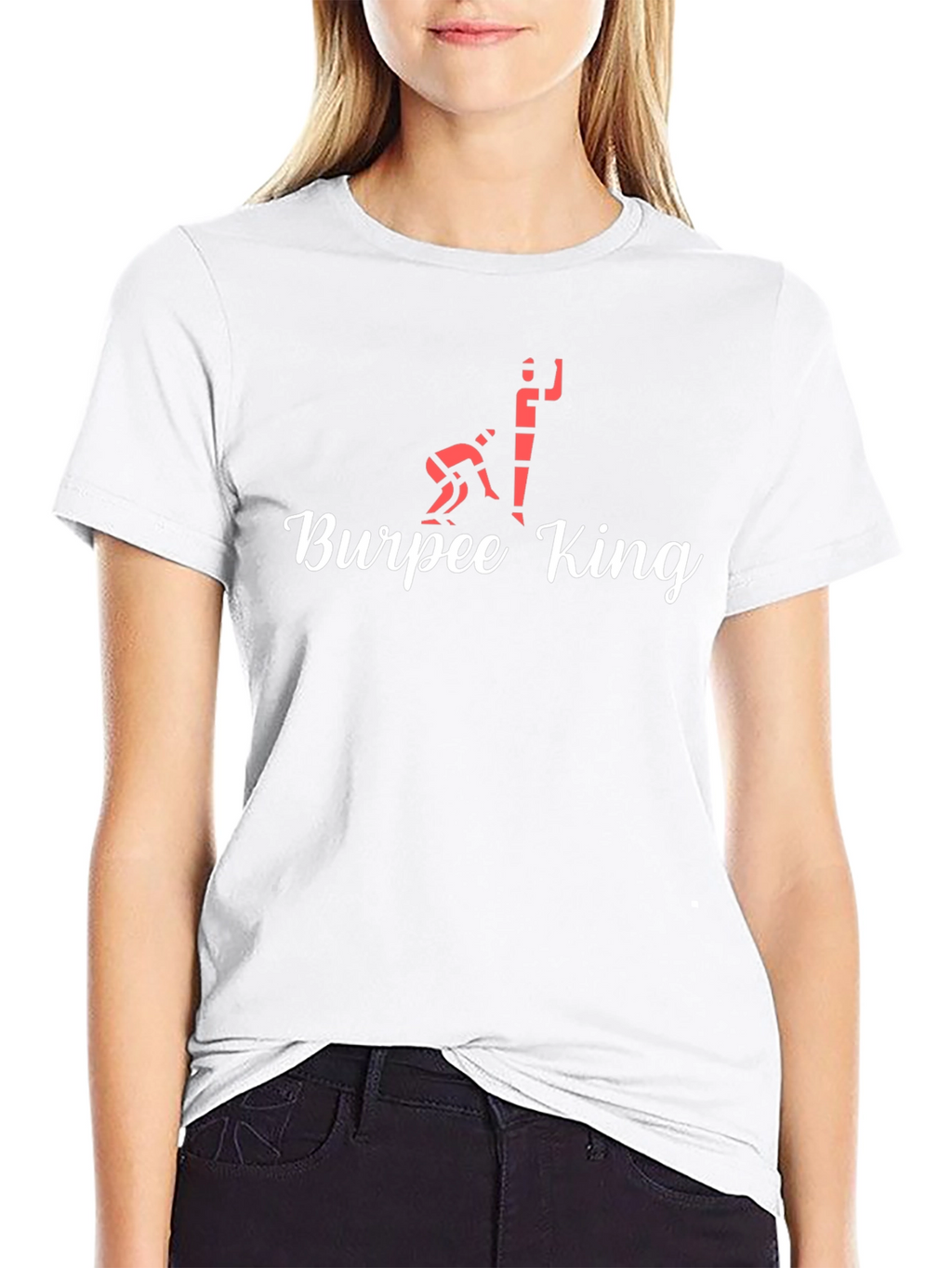Burpee King Black T-Shirt - Fitness Workout Tee
