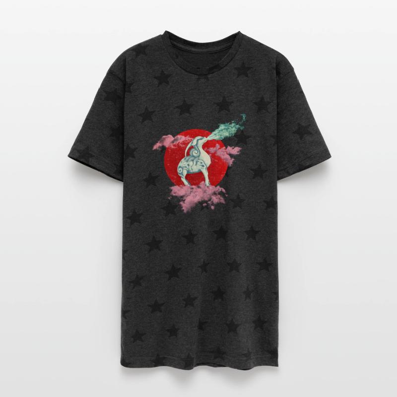 Mythical Chimera Kirin Standing on a Seal Larger