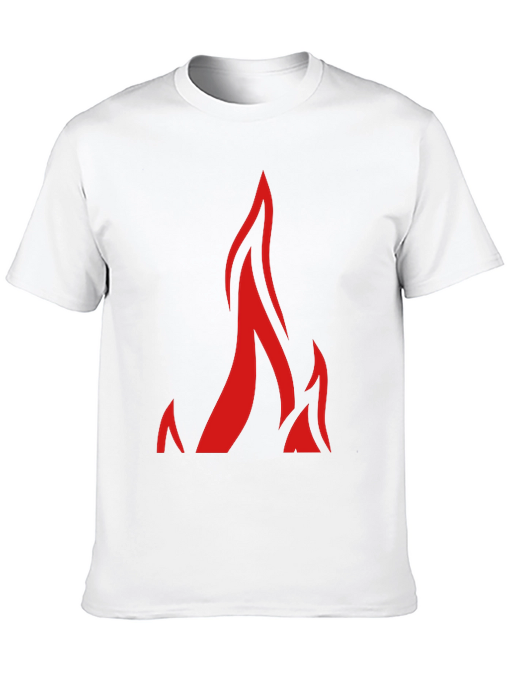 Flame Graphic Black T-Shirt for Men