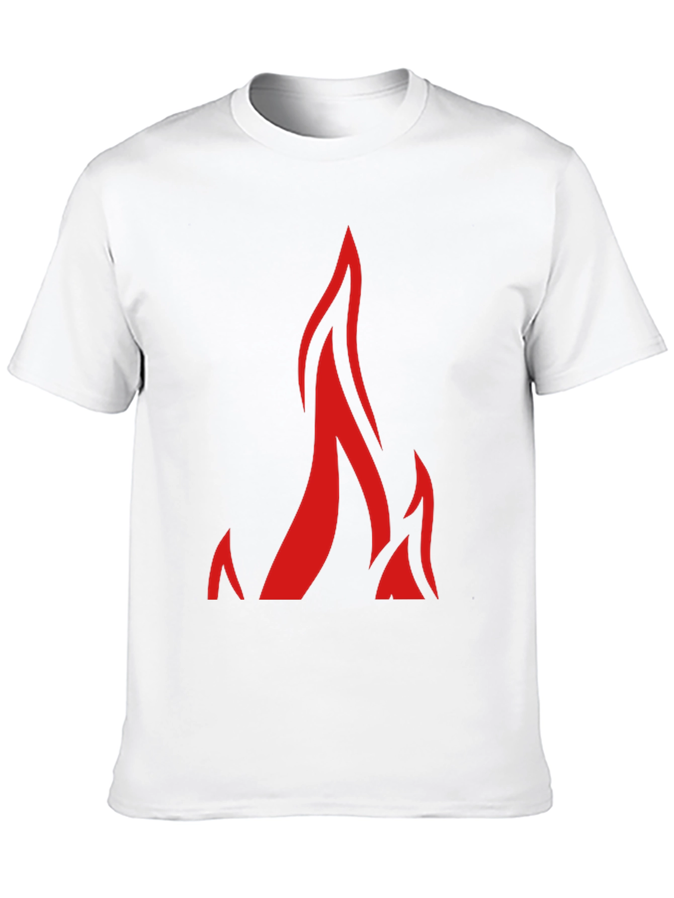 Flame Graphic Black T-Shirt for Men