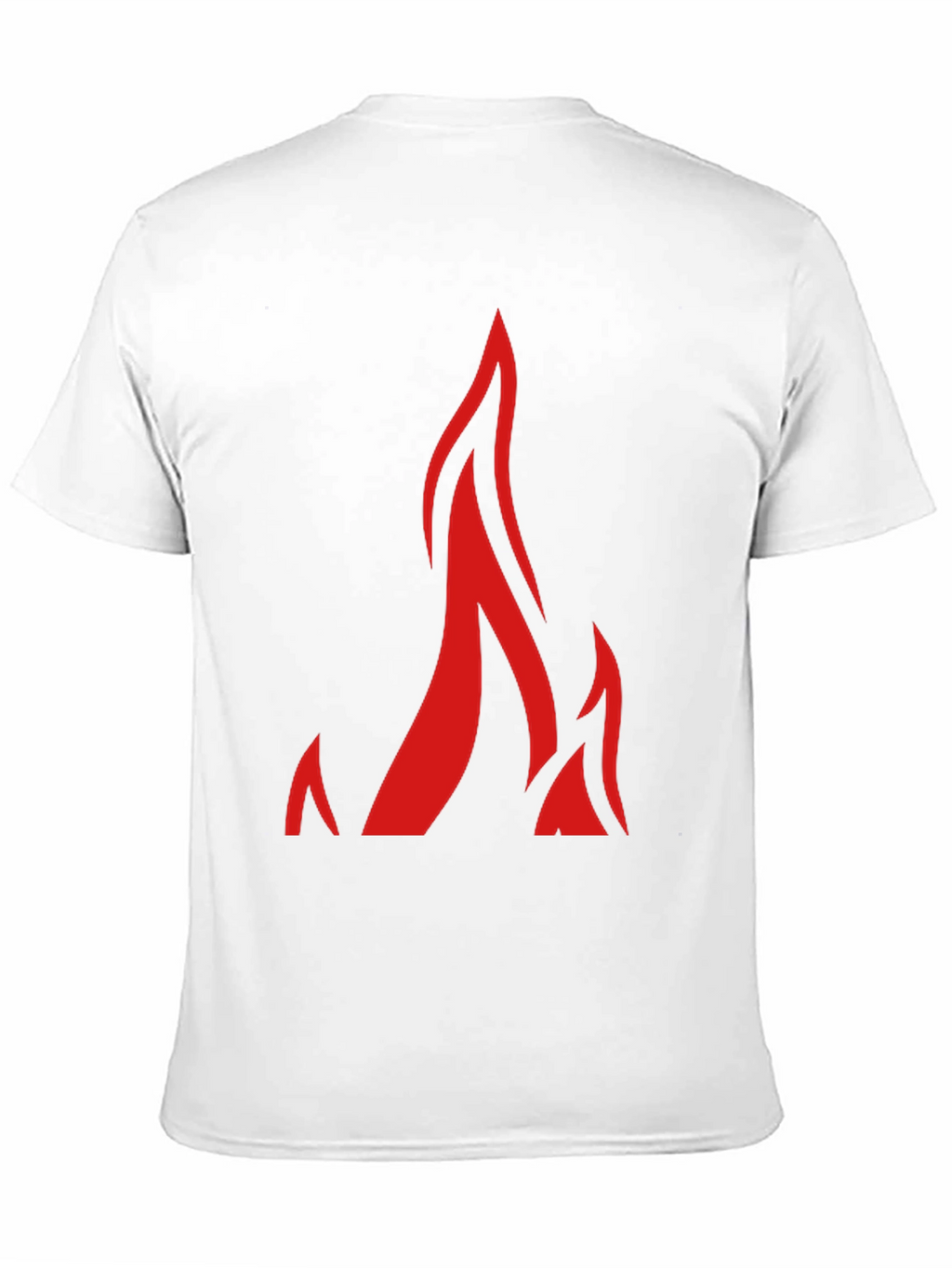 Flame Graphic Black T-Shirt for Men
