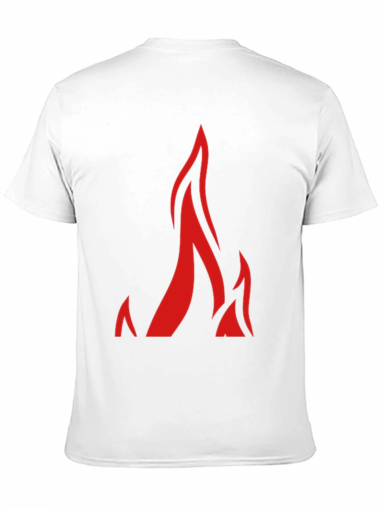 Flame Graphic Black T-Shirt for Men