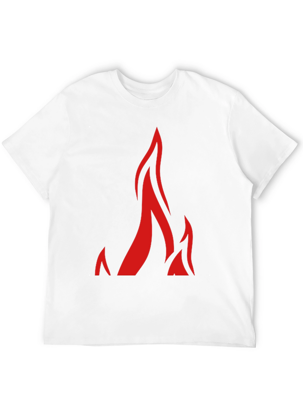 Flame Graphic Black T-Shirt for Men