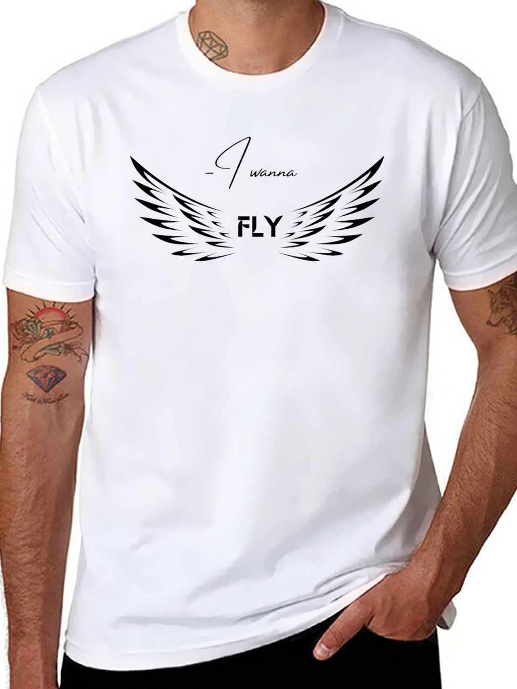 I Wanna Fly Graphic Tee - Trendy Unisex T-Shirt
