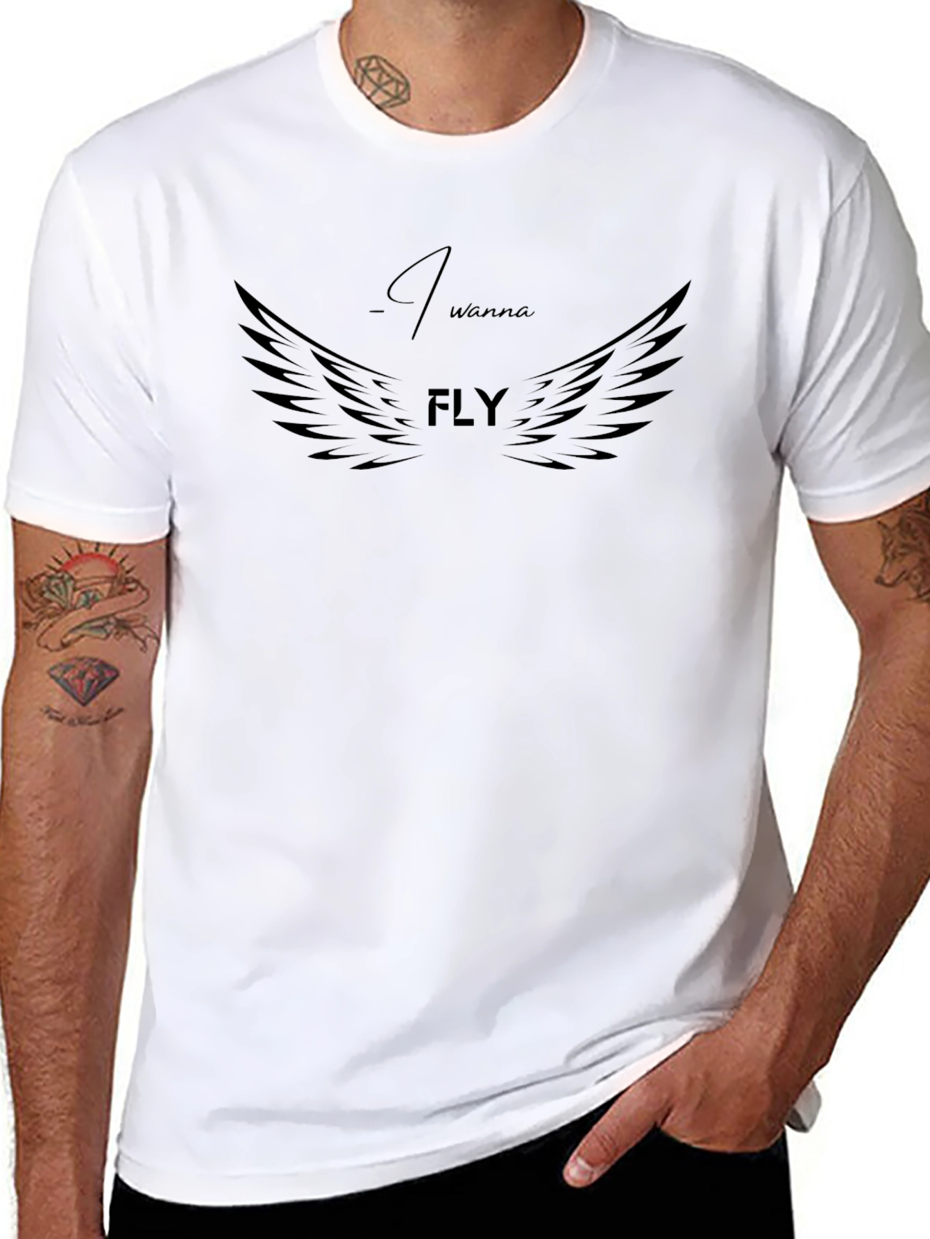 I Wanna Fly Graphic Tee - Trendy Unisex T-Shirt