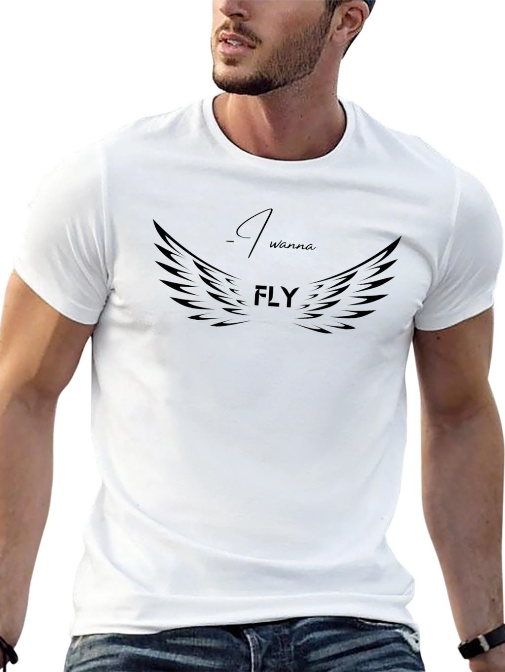I Wanna Fly Graphic Tee - Trendy Unisex T-Shirt