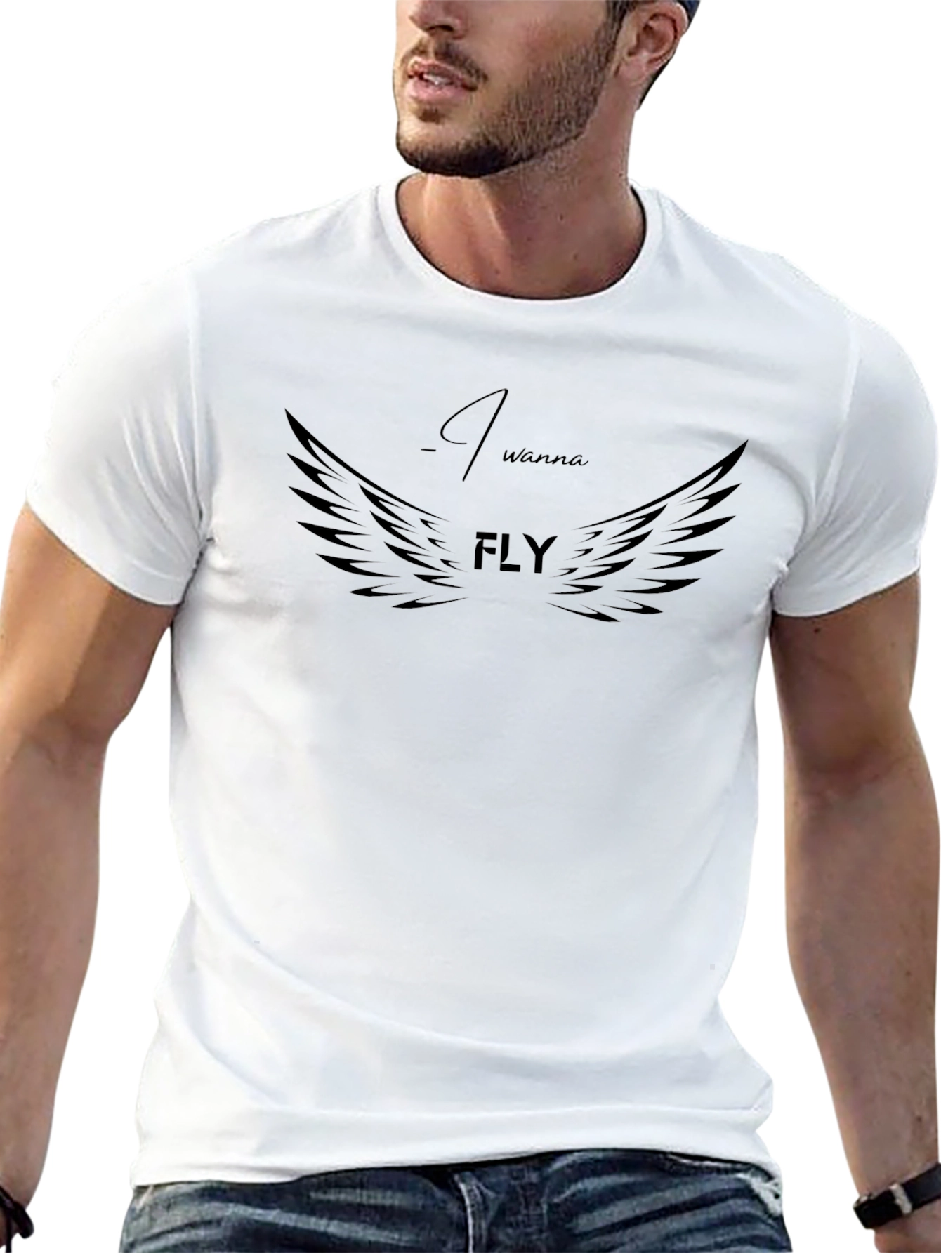 I Wanna Fly Graphic Tee - Trendy Unisex T-Shirt