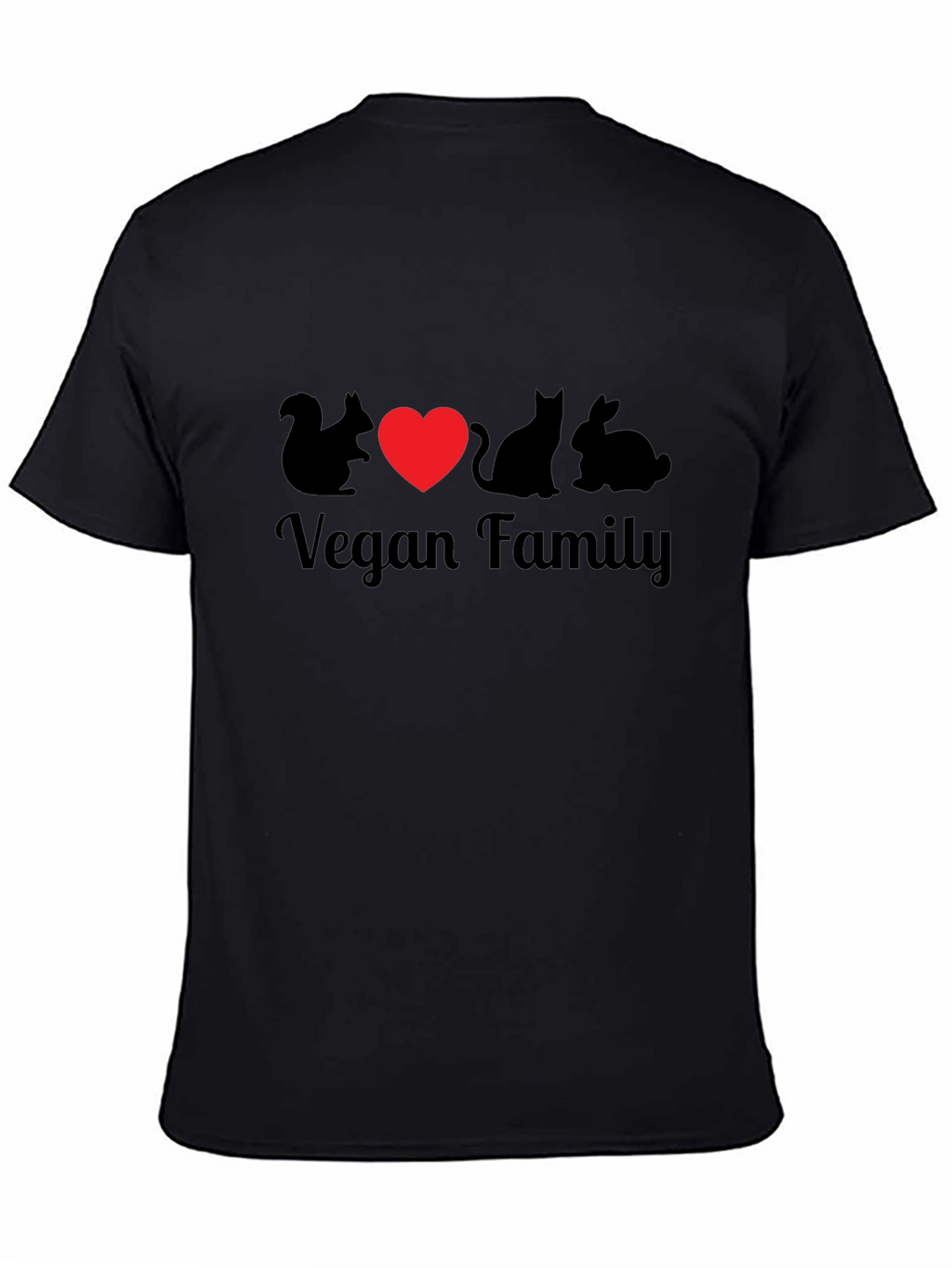 Vegan Family Graphic T-Shirt - Animal Lover Tee