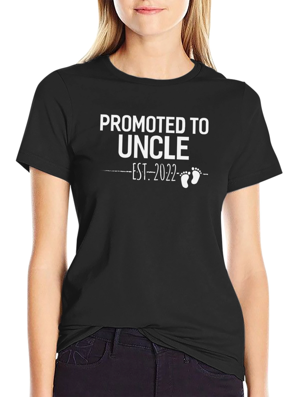 Promoted to Uncle Est. 2022 Black T-Shirt