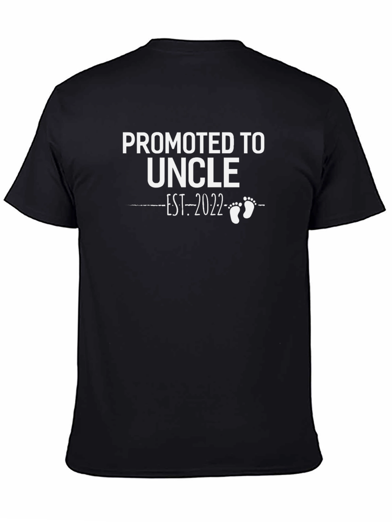 Promoted to Uncle Est. 2022 Black T-Shirt