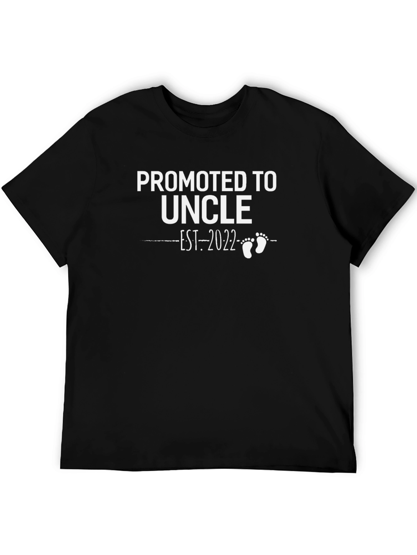 Promoted to Uncle Est. 2022 Black T-Shirt