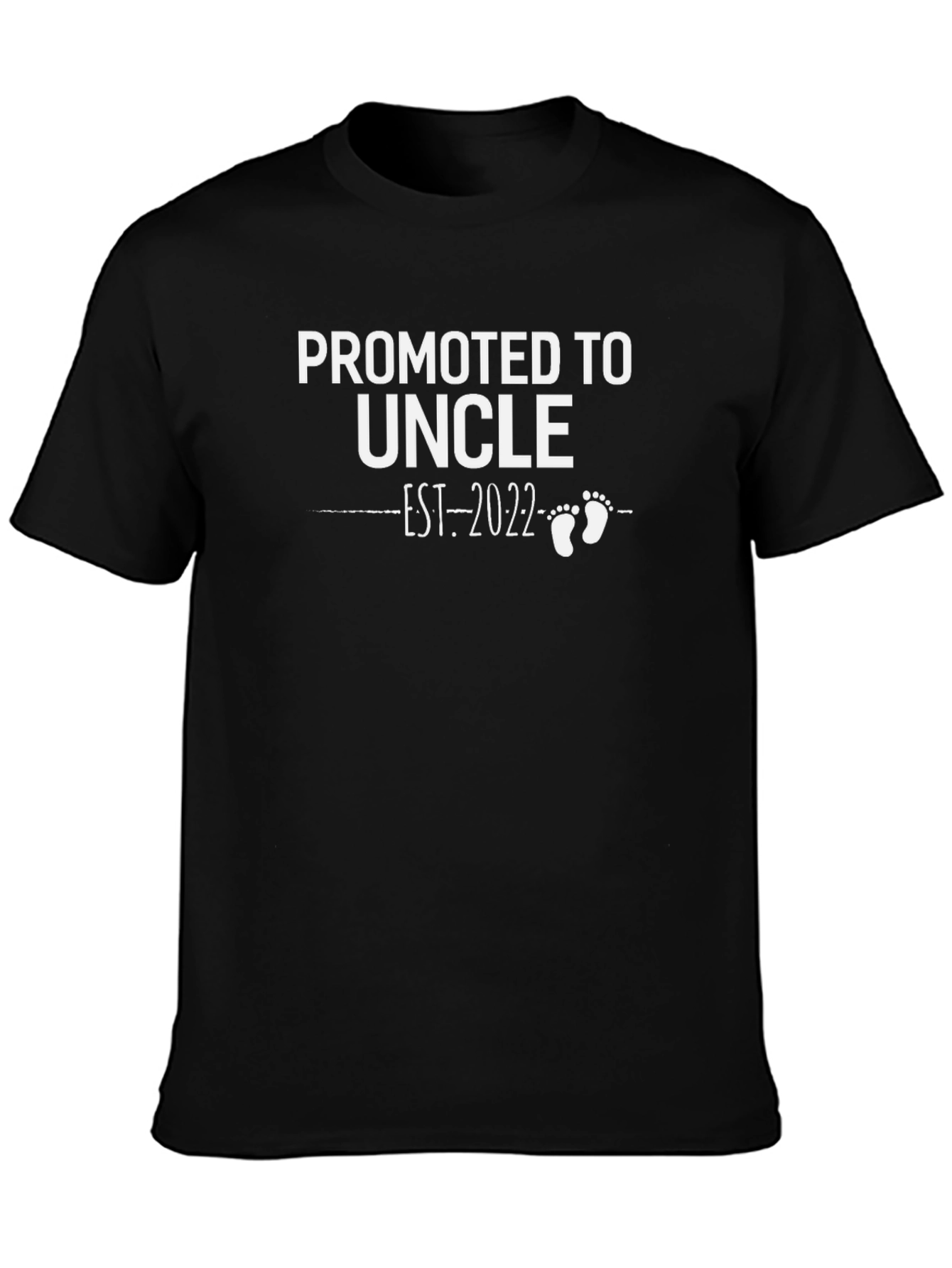 Promoted to Uncle Est. 2022 Black T-Shirt
