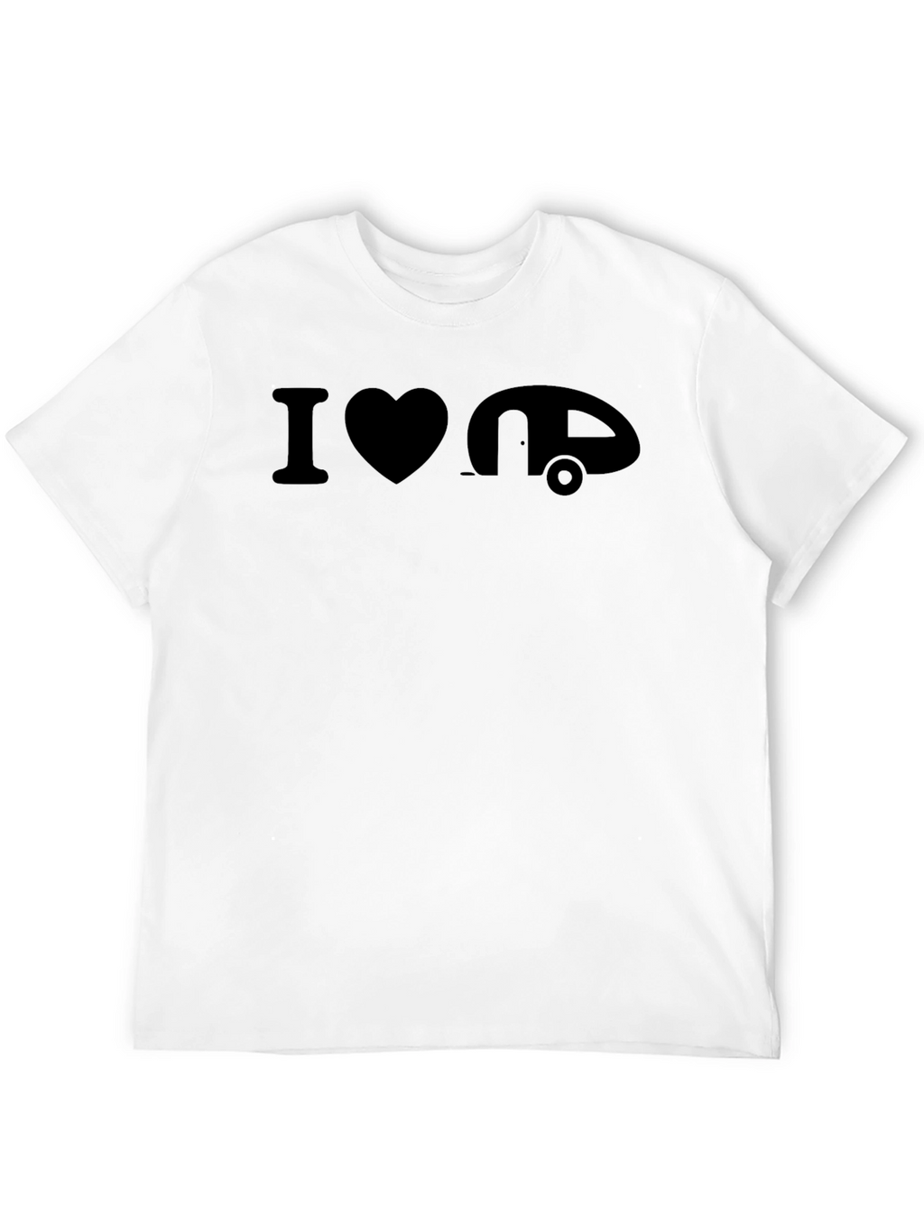 I Heart Camping T-Shirt - Black Graphic Tee