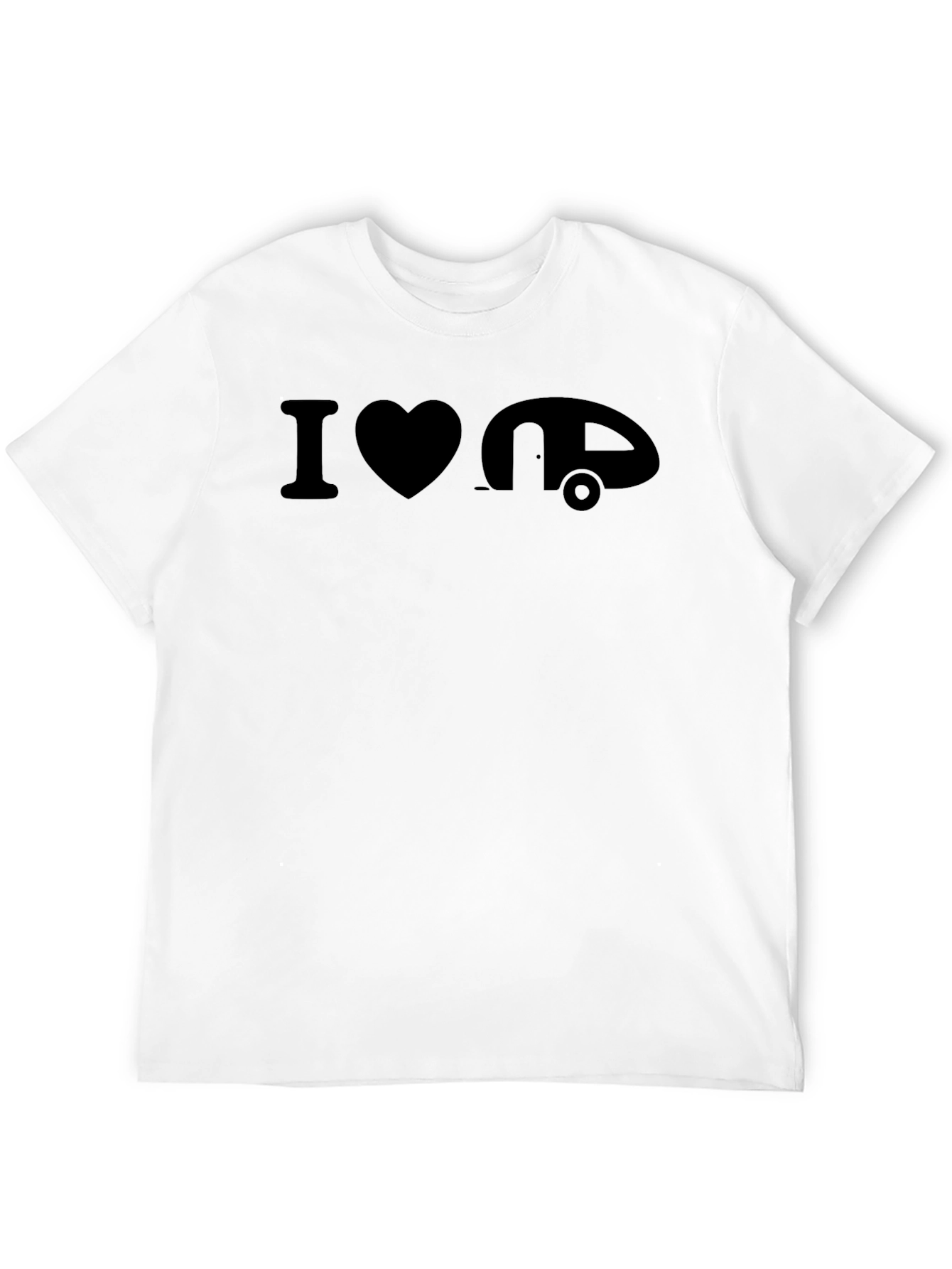 I Heart Camping T-Shirt - Black Graphic Tee
