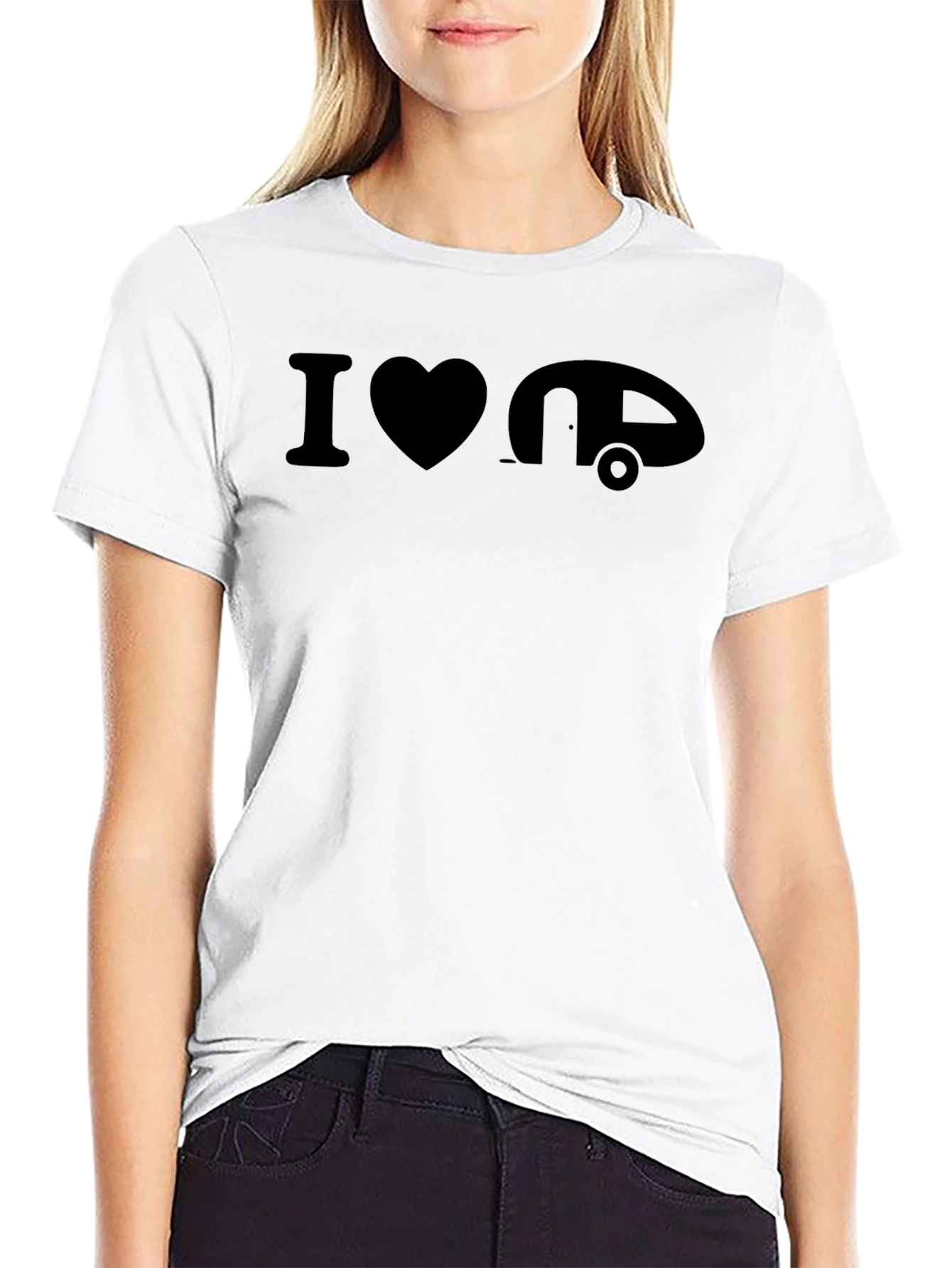 I Heart Camping T-Shirt - Black Graphic Tee