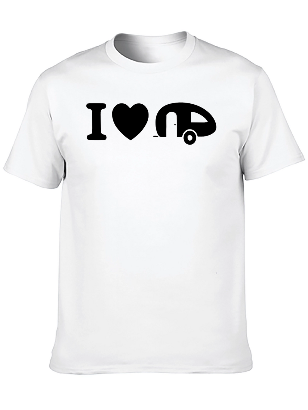 I Heart Camping T-Shirt - Black Graphic Tee